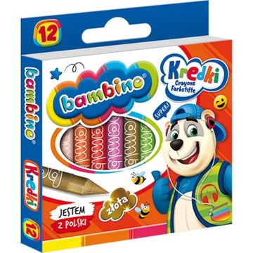 Kredki świecowe Bambino 12 szt.