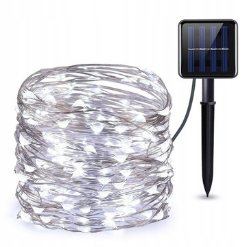 LAMPKI OGRODOWE DRUCIKI GIRLANDA SOLARNA 300LED