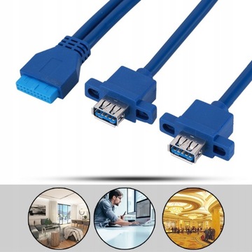 ПРОЧНЫЙ КАБЕЛЬ USB 3.0 ДЛЯ МОНТАЖА НА ПАНЕЛИ