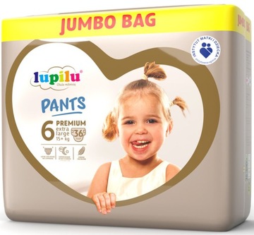 Pieluchy LUPILU Pieluszki 6 PREMIUM 15kg+ 36szt 36