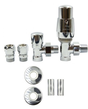 Zawory term ROYAL kątowe chrom All in One Pex 16mm