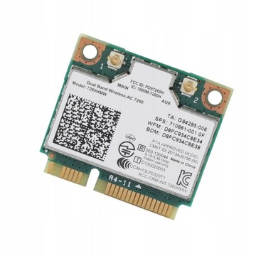 Модем Intel 7260AC, МОДУЛЬ WIFI BLUETOOTH