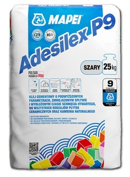Mapei Klej Do Płytek Adesilex P9/25KG szary