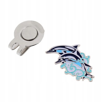 Прочный зажим для шляпы с маркером для мяча для гольфа, подходящим к козырьку.