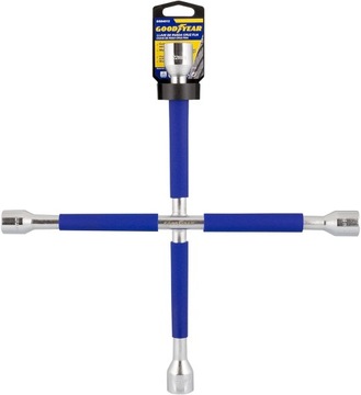 КЛЮЧ КОЛЕСНЫЙ 13/16x17x19x22 КРЕСТОВЫЙ GOODYEAR