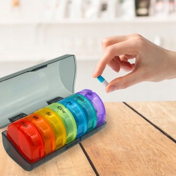 ЕЖЕНЕДЕЛЬНЫЙ ОРГАНАЙЗЕР УТРО ВЕЧЕР КОНТЕЙНЕР ДЛЯ ЛЕКАРСТВ ДОБАВКИ 7 ДНЕЙ