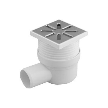 KRATKA KANALIZACYJNA BOCZNA FI 50 10X10 REGULOWANY RUSZT ZE STALI NIERDZEWN