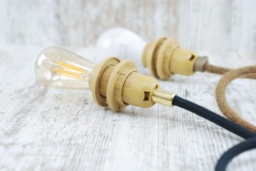 золотая оправа e14 с двумя кольцами и замком-пауком LOFT