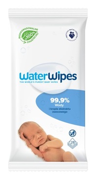 Water Wipes Chusteczki biodegradowalne 28sz DZIECI