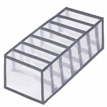 ZESTAW ORGANIZERÓW NA UBRANIA BIELIZNĘ CZAPKI SZUFLADY SZAFY 4 SZT