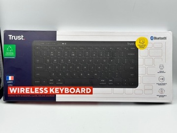KLAWIATURA BEZPRZEWODOWA BLUETOOTH TRUST FRANCUSKA AZERTY