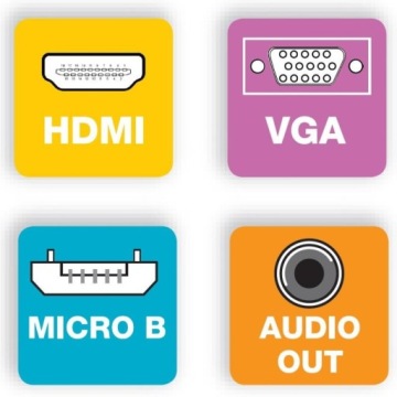Конвертер Techly HDMI-VGA 1080p M/F Аудио Питание Micro USB