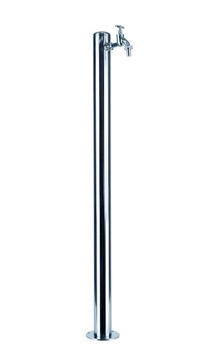 KRAN OGRODOWY HYDRANT 100 CM INOX SŁUPEK.