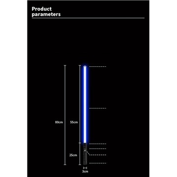 MIECZ ŚWIETLNY STAR WARS LIGHTSABER LED USB ŚWIATŁO DŹWIĘK KOLORÓW