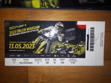 Билет + программа Гран-при по спидвею Варшава 2023