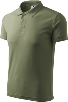 Koszulka POLO męska do tenisa PREMIUM khaki