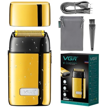 Golarka męska - maszynka do golenia VGR V-356 - IPX5 - LED - Komplet