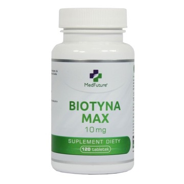 BIOTYNA MAX 10 mg włosy, skóra, paznokcie 120 tabletek