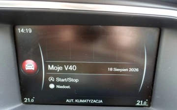 Volvo V40 II Cross Country D2 115KM 2014 Volvo V40 1.6D 115KM Automat Klimatronik Nawigacja Gwarancja Nowe Opony 1.6, zdjęcie 16
