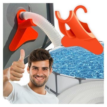 Podpora Uchwyt Wspornik do Rury Węża Basenowego np. INTEX BESTWAY 32-38mm