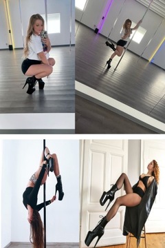 ТУФЛИ ДЛЯ ТАНЕЦОВ НА ПИЛДЕ, ЧЕРНЫЕ ЭРОТИЧЕСКИЕ КАБЛУКИ, размер 37, ПОДАРОК ​​НА ДЕНЬ СВЯТОГО ВАЛЕНТИНА.