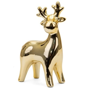 РОЖДЕСТВЕНСКИЙ ОРНАМЕНТ РОЖДЕСТВЕНСКИЙ ОЛЕНЬ ДЕКОРАТИВНЫЙ ЗОЛОТО 16,3 СМ