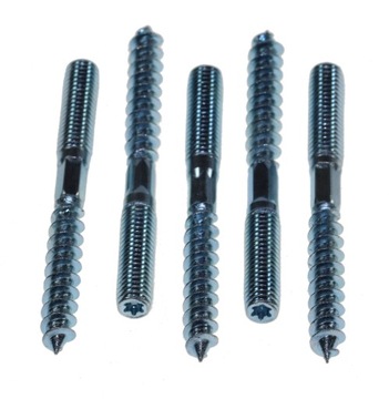 Wkręt śruba dwugwintowa 8x140 10 szt ocynk Torx