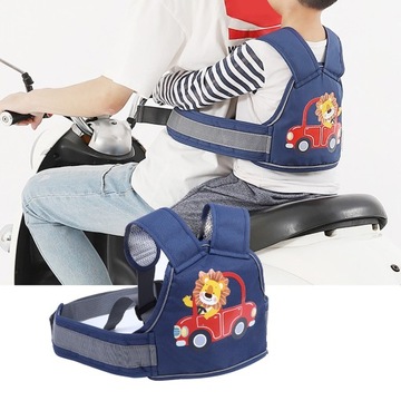 Jazda na motocyklu, rower, dzieci, szelki bezpieczeństwa, pas bezpieczeństwa na tylne siedzenie, pas bezpieczeństwa D