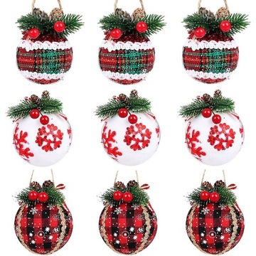 Christmas Foam Hanging Decorations Set Christmas Tree Ball Ornaments