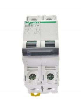 Schneider Wyłącznik nadprądowy 2P 6kA C60H-DC C 4A