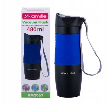 Термос Kamille Кружка-термос 480 мл BLUE2067