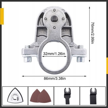 Przystawki Oscylacyjne na Szlifierkę Kątową + Noże
