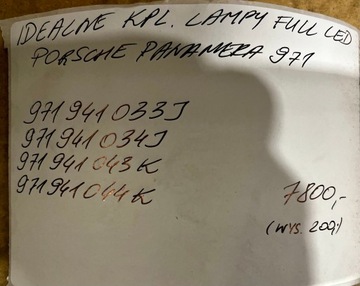 IDEALNI SVĚTLA KPL. PŘEDNÍ PORSCHE PANAMERA 971 FULL LED 1