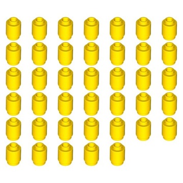 PAKIET LEGO 3062b Klocek okrągły 1x1 Żółty 40szt N