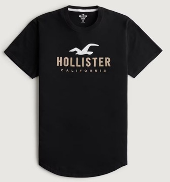 t-shirt Hollister Abercrombie koszulka L czarna