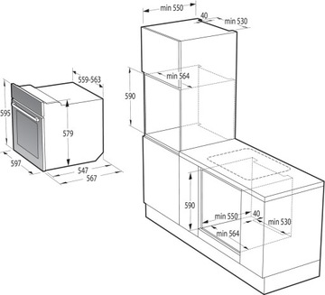 Духовка Gorenje BOPE759B Пиролизный паровой термодатчик