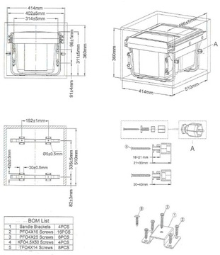 КОНДЕР ДЛЯ МУСОРА 15Л+15Л БЕСШУМНОЕ ЗАКРЫТИЕ