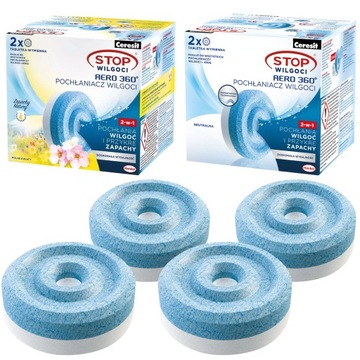 4x POCHŁANIACZ STOP WILGOCI CERESIT AERO WKŁADY