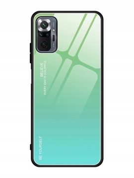 Etui szklane kolorowe gradientowe plecki do Xiaomi Redmi Note 10 Pro