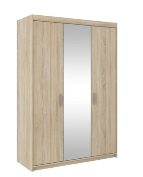 Nowoczesna Szafa z lustrem Sonoma 133cm 3D Rumba