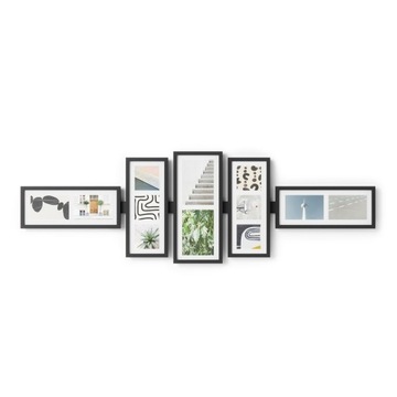 Ramka umbra - PHOTOFR SHUFFLE SET5 AGEDWALNUT 129X41X3