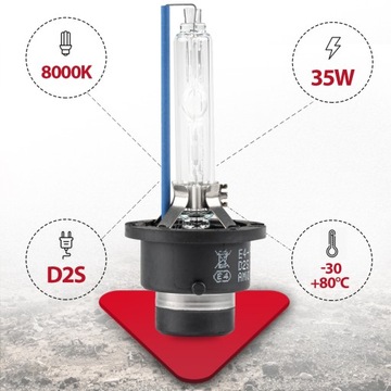 Ксеноновая лампа накаливания ксеноновая D2S 8000K 35W 12V Basic с допуском