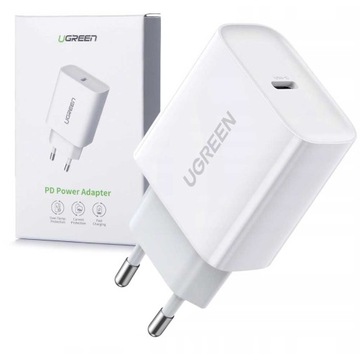UGREEN ŁADOWARKA SIECIOWA USB C 20W 3A PD 3.0 QC 4.0+ 3A SZYBKIE ŁADOWANIE