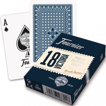 Karty do gry Fournier Victoria 18 niebieskie
