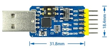 CP2102 USB TTL 6 в 1