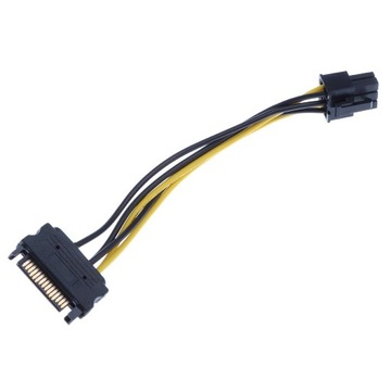 15-pinowy kabel adaptera zasilania do 6-pinowego PCIe PCI e PCI Express do karty graficznej
