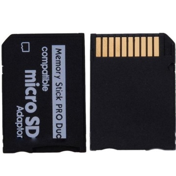 Adapter Micro SD Do PSP Przejściówka Czytnik Kart Memory Stick Pro Duo