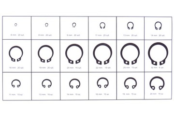 НАБОР КОЛЬЦЕВ, ВНУТРЕННИЕ И ВНЕШНИЕ КОЛЬЦА, 300 EL