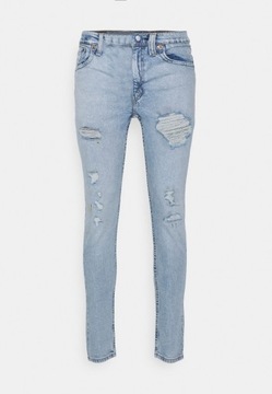 Jeansy z dziurami 519 SKINNY HI BALL Levi's 28