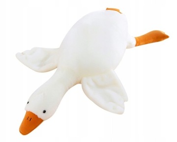 Maskotka Pluszak Poduszka Gąska GĘŚ 50 cm duża ładna XXL biała